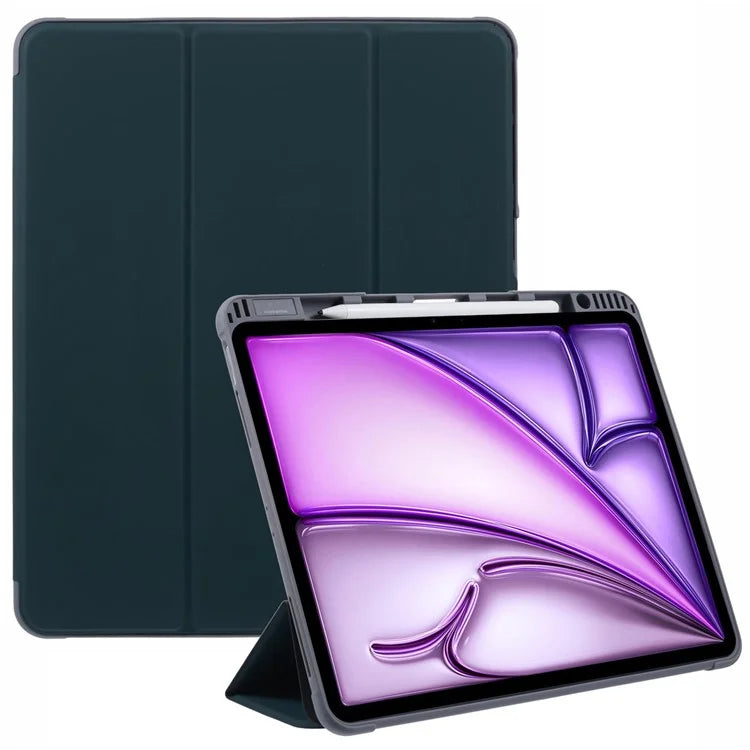 MUTURAL For iPad Air 13 (2024) Case Tablet Tri-Fold Leather Cover Auto Wake / Sleep