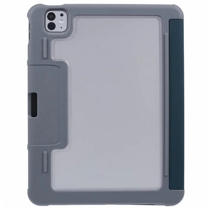 MUTURAL For iPad Pro 11 (2024) Case Smart Leather Tablet Cover with Pencil Holder Tri-Fold Stand