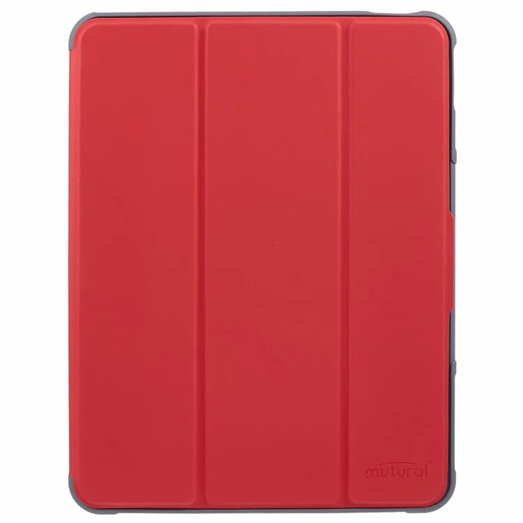 MUTURAL For iPad Pro 11 (2024) Case Smart Leather Tablet Cover with Pencil Holder Tri-Fold Stand