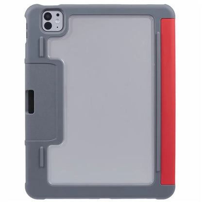 MUTURAL For iPad Pro 11 (2024) Case Smart Leather Tablet Cover with Pencil Holder Tri-Fold Stand