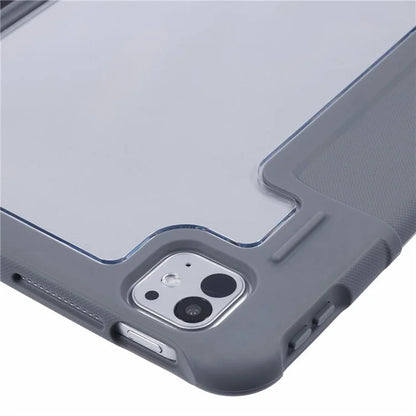 MUTURAL For iPad Pro 11 (2024) Case Smart Leather Tablet Cover with Pencil Holder Tri-Fold Stand