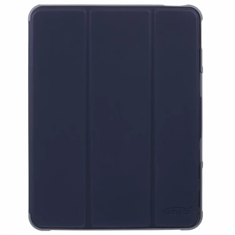 MUTURAL For iPad Pro 11 (2024) Case Smart Leather Tablet Cover with Pencil Holder Tri-Fold Stand