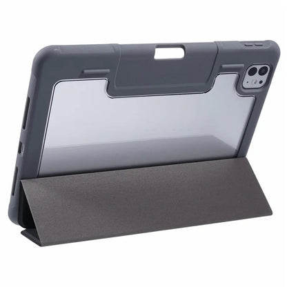 MUTURAL For iPad Pro 11 (2024) Case Smart Leather Tablet Cover with Pencil Holder Tri-Fold Stand