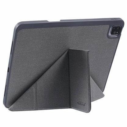 MUTURAL For iPad Pro 13 (2024) Case with Pencil Holder Origami Stand Leather Tablet Cover