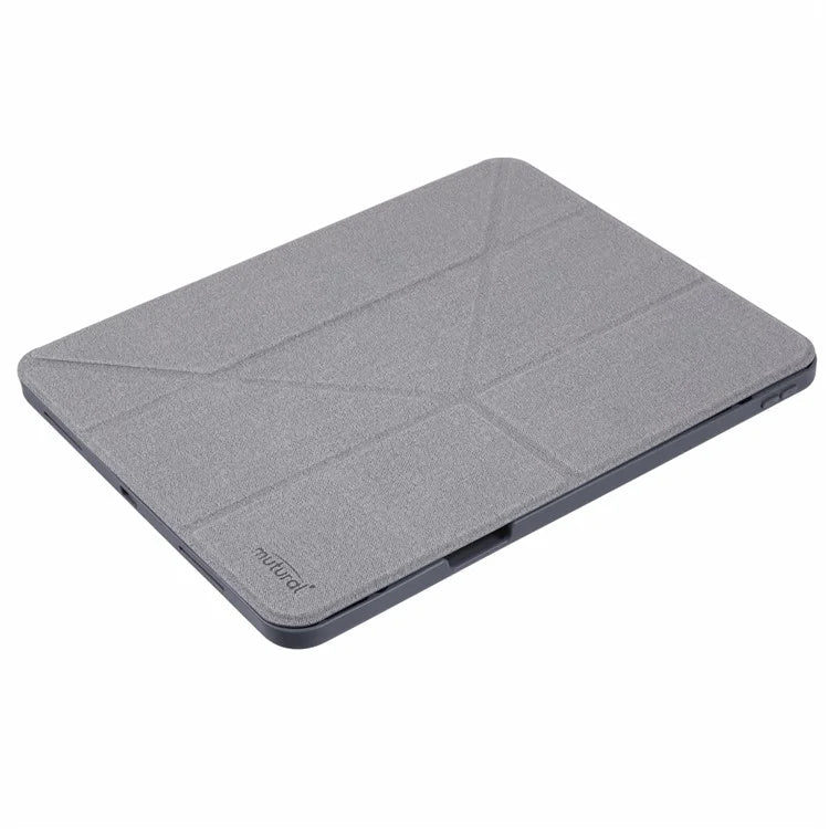 MUTURAL For iPad Pro 13 (2024) Case with Pencil Holder Origami Stand Leather Tablet Cover