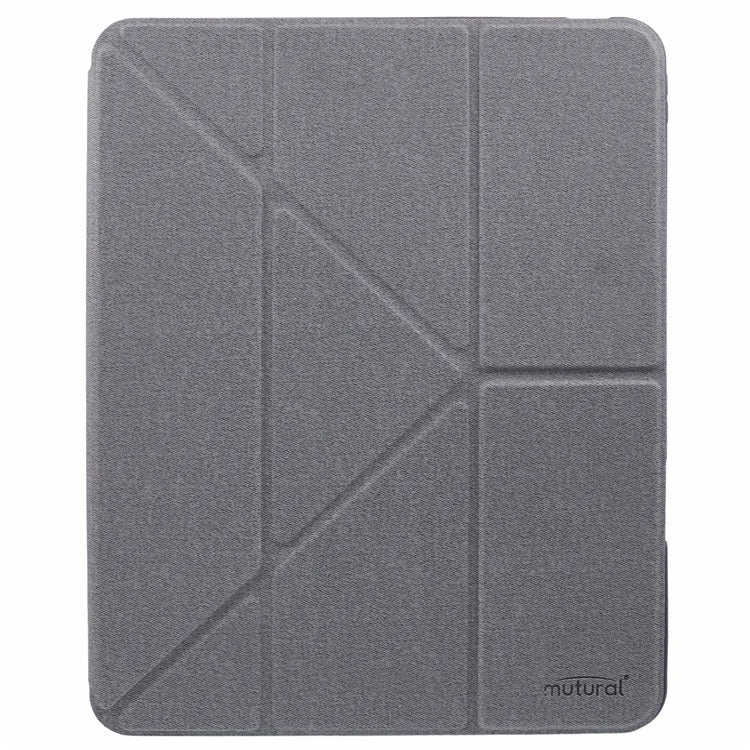 MUTURAL For iPad Pro 13 (2024) Case with Pencil Holder Origami Stand Leather Tablet Cover