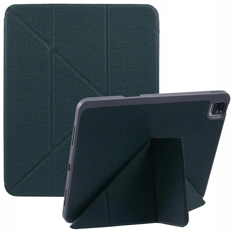 MUTURAL For iPad Pro 13 (2024) Case with Pencil Holder Origami Stand Leather Tablet Cover