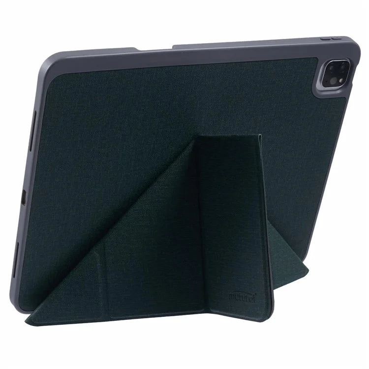 MUTURAL For iPad Pro 13 (2024) Case with Pencil Holder Origami Stand Leather Tablet Cover