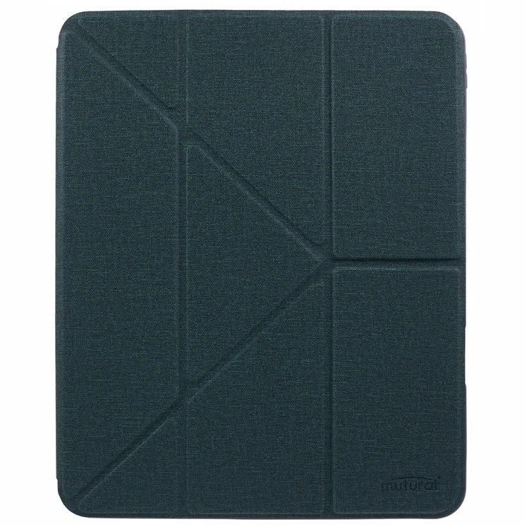 MUTURAL For iPad Pro 13 (2024) Case with Pencil Holder Origami Stand Leather Tablet Cover