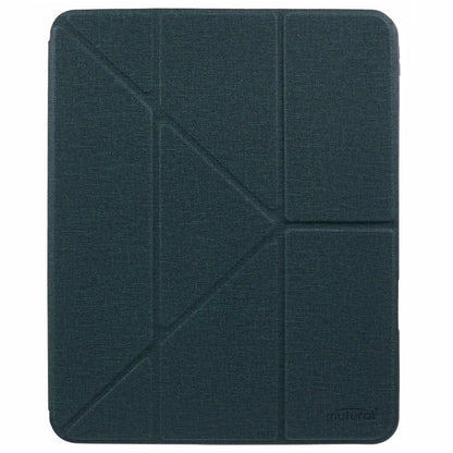MUTURAL For iPad Pro 13 (2024) Case with Pencil Holder Origami Stand Leather Tablet Cover