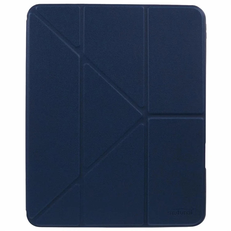 MUTURAL For iPad Pro 13 (2024) Case with Pencil Holder Origami Stand Leather Tablet Cover