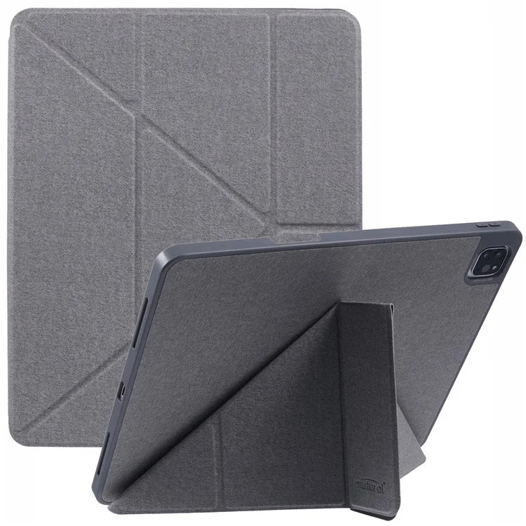 MUTURAL For iPad Air 13 (2024) / iPad Pro 12.9 (2022) / (2021) / (2020) / (2018) Case Smart Leather Tablet Cover Origami Stand