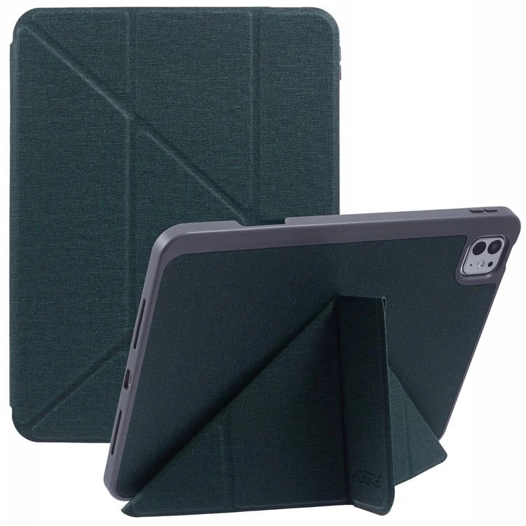 MUTURAL For iPad Pro 11 (2024) Case Origami Stand Pencil Slot Protective Leather Tablet Cover