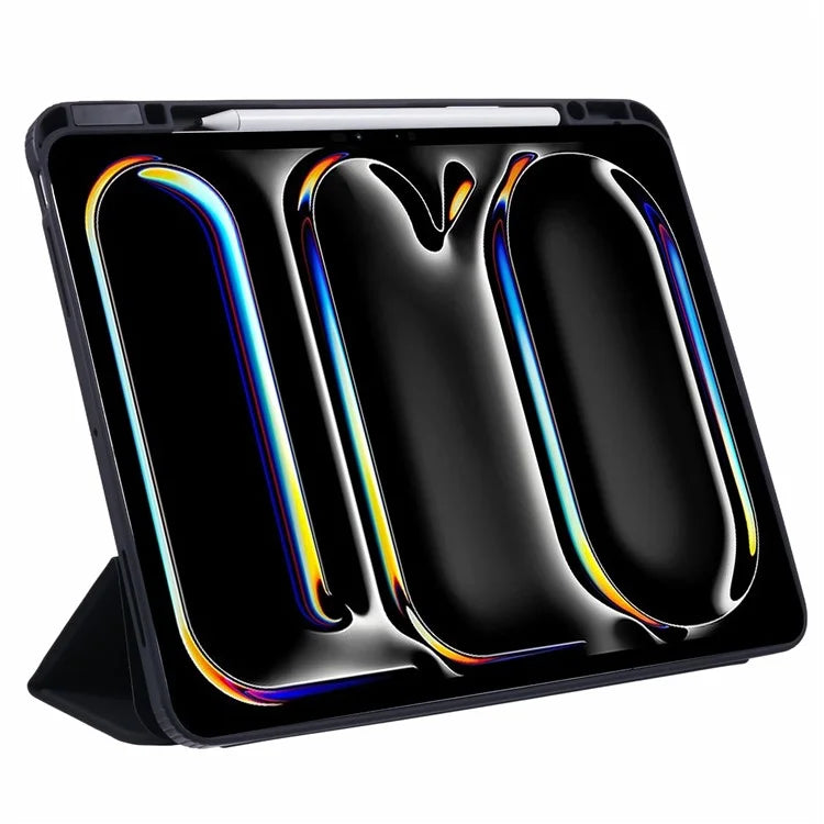 MUTURAL For iPad Pro 13 (2024) Case Leather Trifold Stand Cover  Auto Wake / Sleep