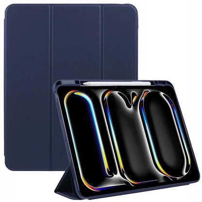 MUTURAL For iPad Pro 13 (2024) Case Leather Trifold Stand Cover  Auto Wake / Sleep