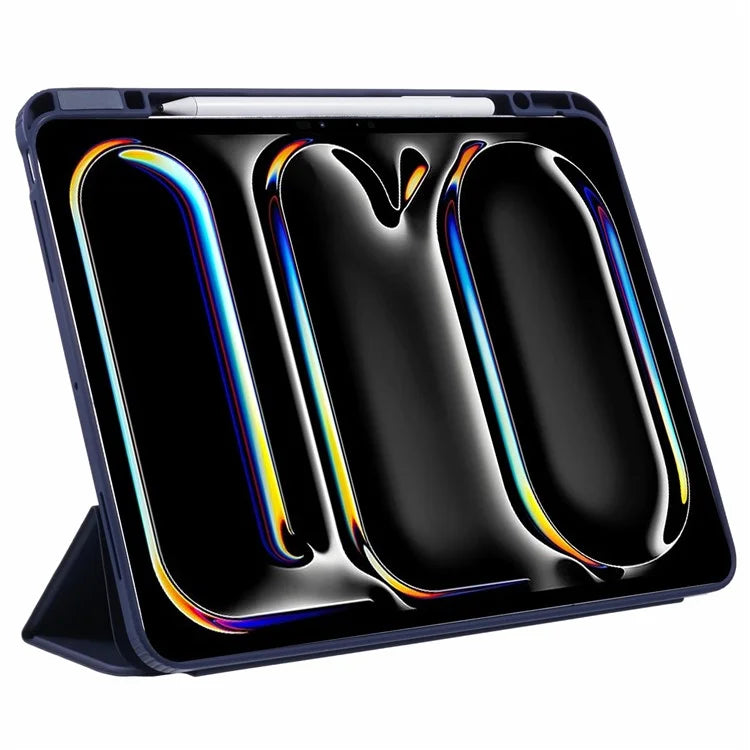 MUTURAL For iPad Pro 13 (2024) Case Leather Trifold Stand Cover  Auto Wake / Sleep