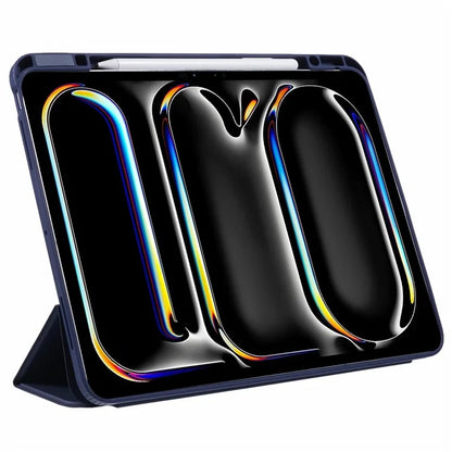MUTURAL For iPad Pro 13 (2024) Case Leather Trifold Stand Cover  Auto Wake / Sleep