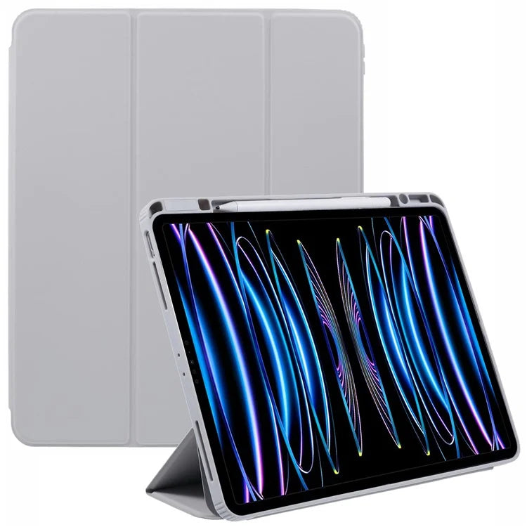 MUTURAL For iPad Air 13 (2024) / iPad Pro 12.9 (2022) / (2021) / (2020) / (2018) Leather Case Trifold Stand Cover with Pencil Holder