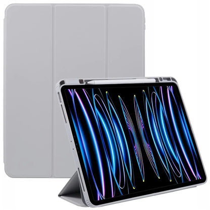 MUTURAL For iPad Air 13 (2024) / iPad Pro 12.9 (2022) / (2021) / (2020) / (2018) Leather Case Trifold Stand Cover with Pencil Holder