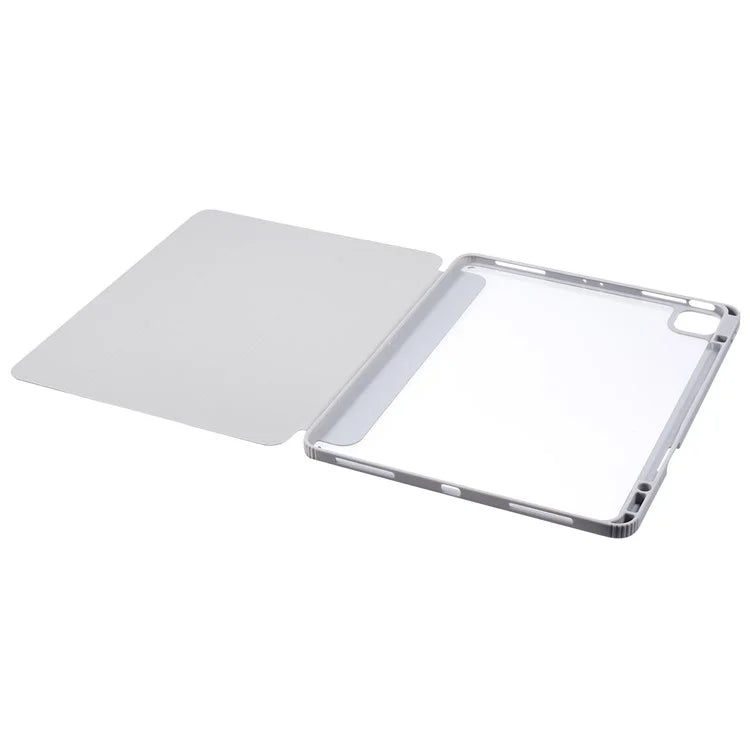 MUTURAL For iPad Air 13 (2024) / iPad Pro 12.9 (2022) / (2021) / (2020) / (2018) Leather Case Trifold Stand Cover with Pencil Holder