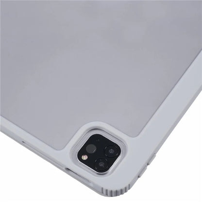 MUTURAL For iPad Air 13 (2024) / iPad Pro 12.9 (2022) / (2021) / (2020) / (2018) Leather Case Trifold Stand Cover with Pencil Holder