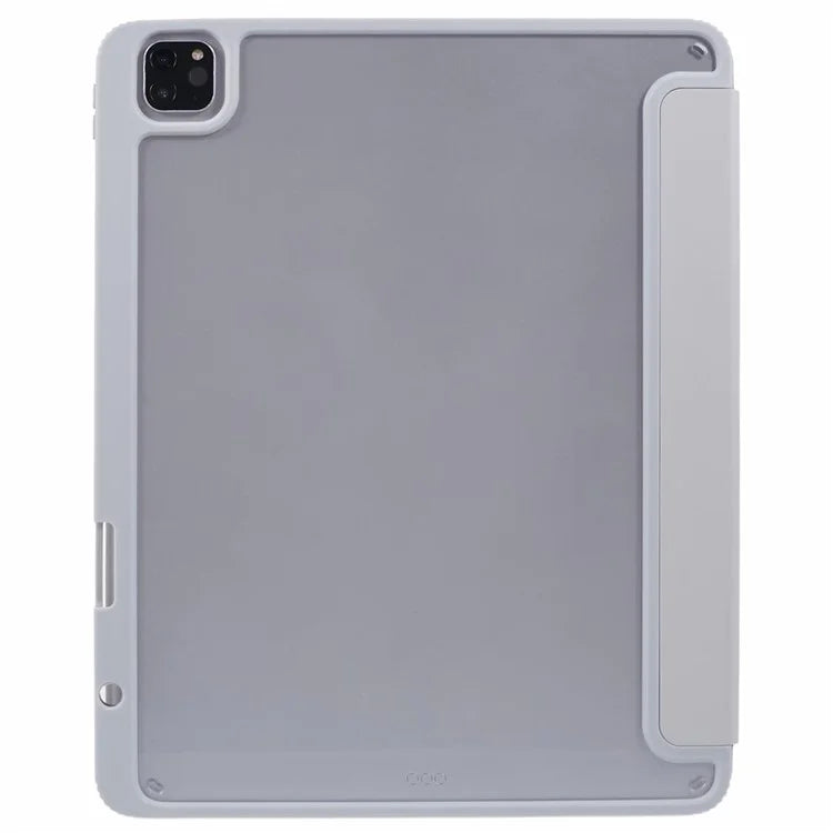 MUTURAL For iPad Air 13 (2024) / iPad Pro 12.9 (2022) / (2021) / (2020) / (2018) Leather Case Trifold Stand Cover with Pencil Holder