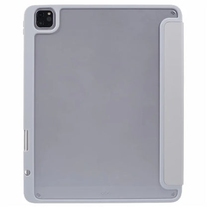 MUTURAL For iPad Air 13 (2024) / iPad Pro 12.9 (2022) / (2021) / (2020) / (2018) Leather Case Trifold Stand Cover with Pencil Holder