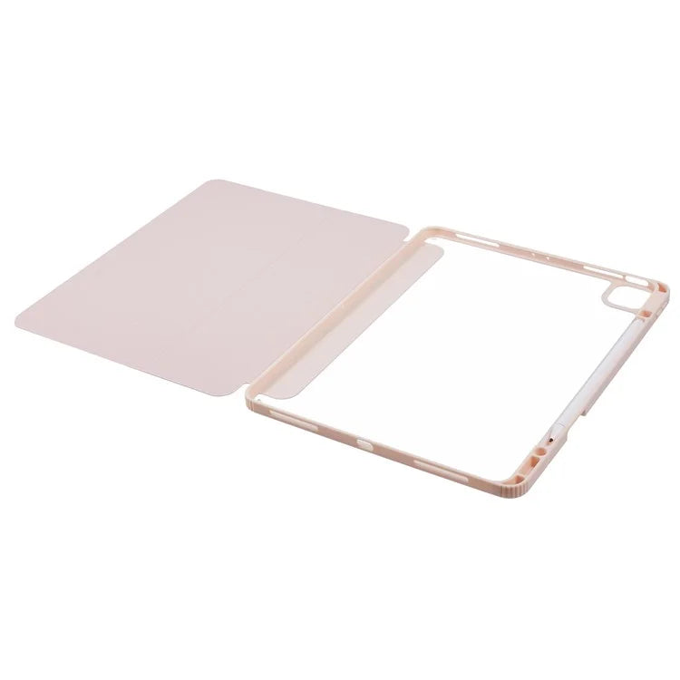 MUTURAL For iPad Air 13 (2024) / iPad Pro 12.9 (2022) / (2021) / (2020) / (2018) Leather Case Trifold Stand Cover with Pencil Holder