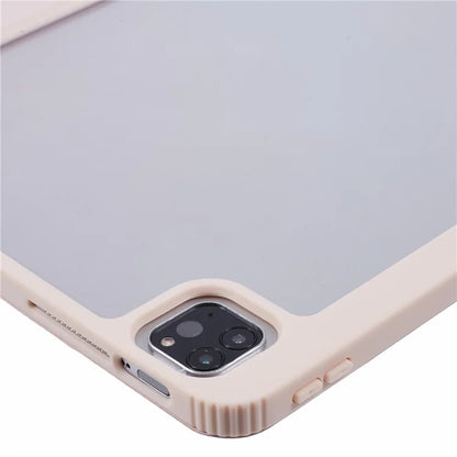 MUTURAL For iPad Air 13 (2024) / iPad Pro 12.9 (2022) / (2021) / (2020) / (2018) Leather Case Trifold Stand Cover with Pencil Holder