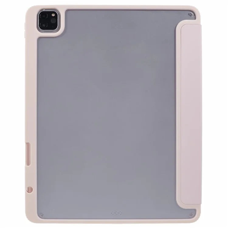 MUTURAL For iPad Air 13 (2024) / iPad Pro 12.9 (2022) / (2021) / (2020) / (2018) Leather Case Trifold Stand Cover with Pencil Holder