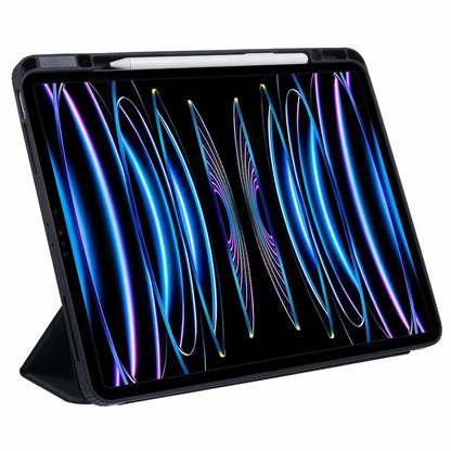 MUTURAL For iPad Air 13 (2024) / iPad Pro 12.9 (2022) / (2021) / (2020) / (2018) Leather Case Trifold Stand Cover with Pencil Holder