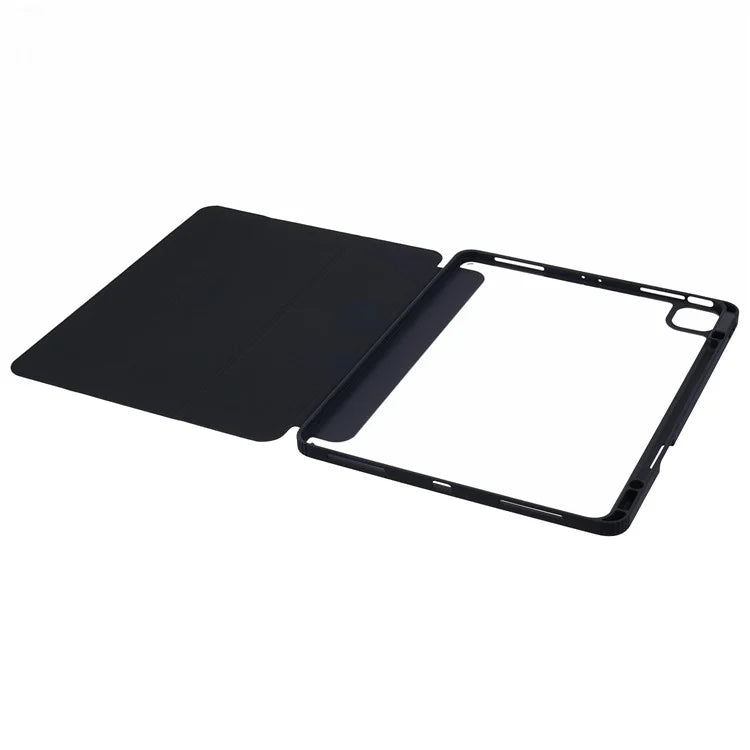 MUTURAL For iPad Air 13 (2024) / iPad Pro 12.9 (2022) / (2021) / (2020) / (2018) Leather Case Trifold Stand Cover with Pencil Holder