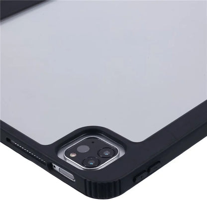MUTURAL For iPad Air 13 (2024) / iPad Pro 12.9 (2022) / (2021) / (2020) / (2018) Leather Case Trifold Stand Cover with Pencil Holder