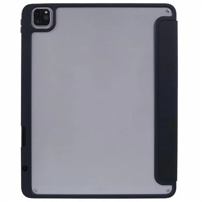 MUTURAL For iPad Air 13 (2024) / iPad Pro 12.9 (2022) / (2021) / (2020) / (2018) Leather Case Trifold Stand Cover with Pencil Holder