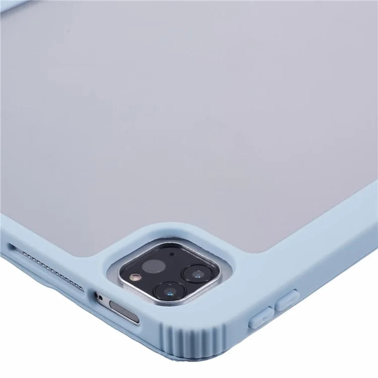 MUTURAL For iPad Air 13 (2024) / iPad Pro 12.9 (2022) / (2021) / (2020) / (2018) Leather Case Trifold Stand Cover with Pencil Holder