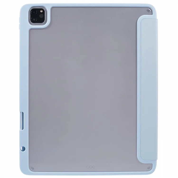 MUTURAL For iPad Air 13 (2024) / iPad Pro 12.9 (2022) / (2021) / (2020) / (2018) Leather Case Trifold Stand Cover with Pencil Holder