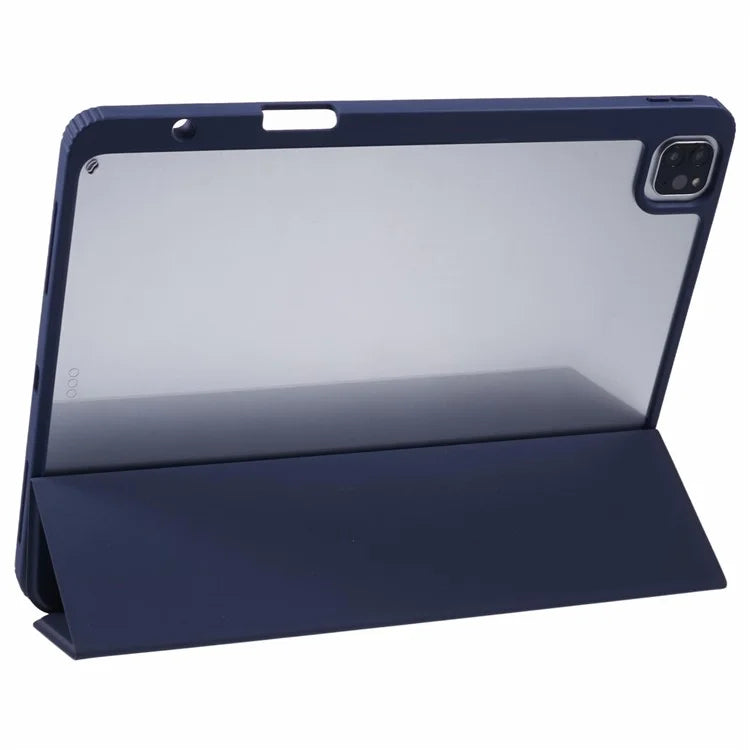 MUTURAL For iPad Air 13 (2024) / iPad Pro 12.9 (2022) / (2021) / (2020) / (2018) Leather Case Trifold Stand Cover with Pencil Holder