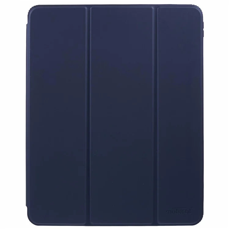 MUTURAL For iPad Air 13 (2024) / iPad Pro 12.9 (2022) / (2021) / (2020) / (2018) Leather Case Trifold Stand Cover with Pencil Holder