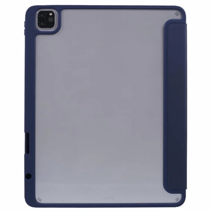 MUTURAL For iPad Air 13 (2024) / iPad Pro 12.9 (2022) / (2021) / (2020) / (2018) Leather Case Trifold Stand Cover with Pencil Holder