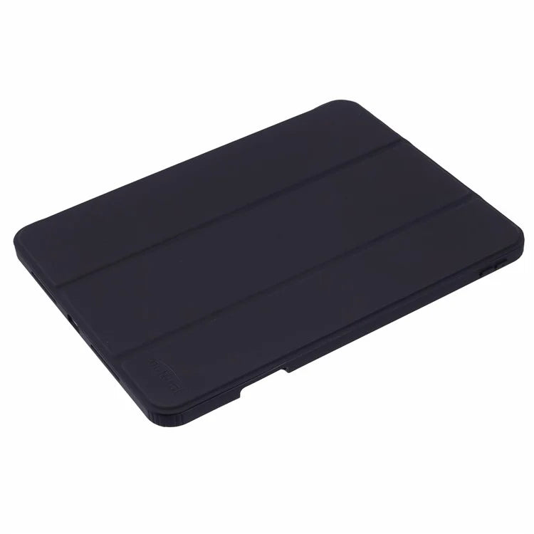 MUTURAL For iPad Pro 11 (2024) Case Tri-Fold Stand Transparent Back Leather Cover with Pen Slot