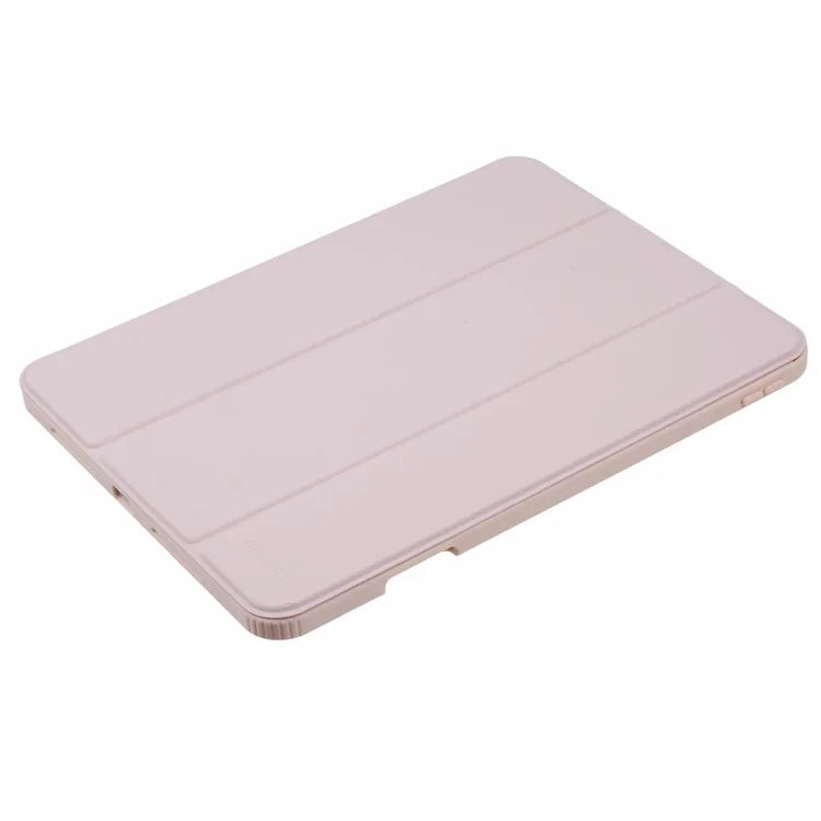 MUTURAL For iPad Pro 11 (2024) Case Tri-Fold Stand Transparent Back Leather Cover with Pen Slot