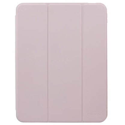 MUTURAL For iPad Pro 11 (2024) Case Tri-Fold Stand Transparent Back Leather Cover with Pen Slot