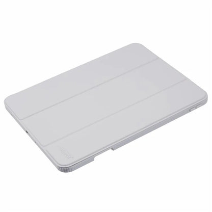 MUTURAL For iPad Pro 11 (2024) Case Tri-Fold Stand Transparent Back Leather Cover with Pen Slot