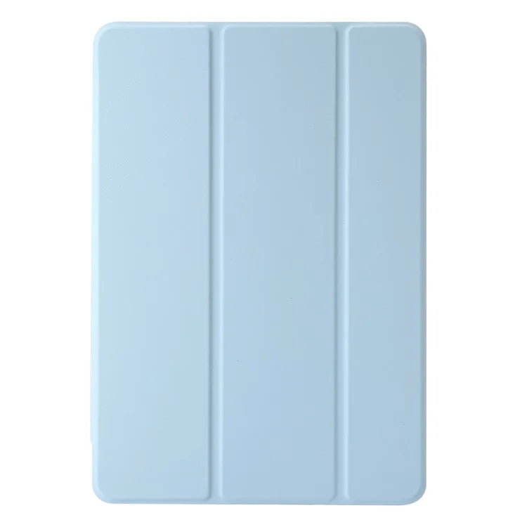 For Huawei MatePad SE 11 Case Tri-Fold Stand Leather+TPU+Acrylic Clear Back Tablet Cover