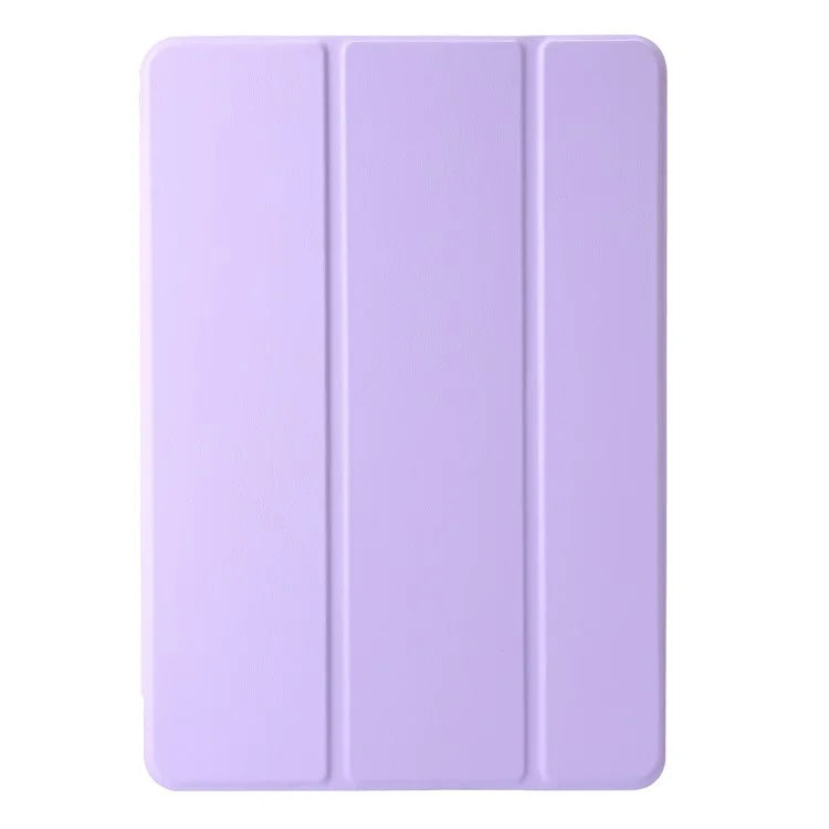 For Huawei MatePad SE 11 Case Tri-Fold Stand Leather+TPU+Acrylic Clear Back Tablet Cover