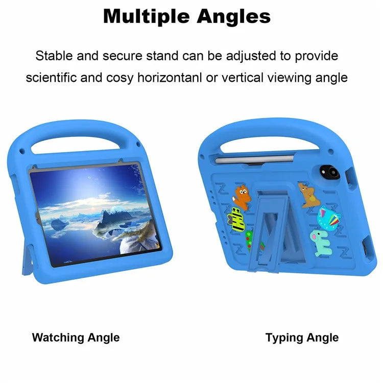 For iPad mini (2021) Case Cartoon Design Shockproof EVA+PC Tablet Cover with Kickstand, Strap