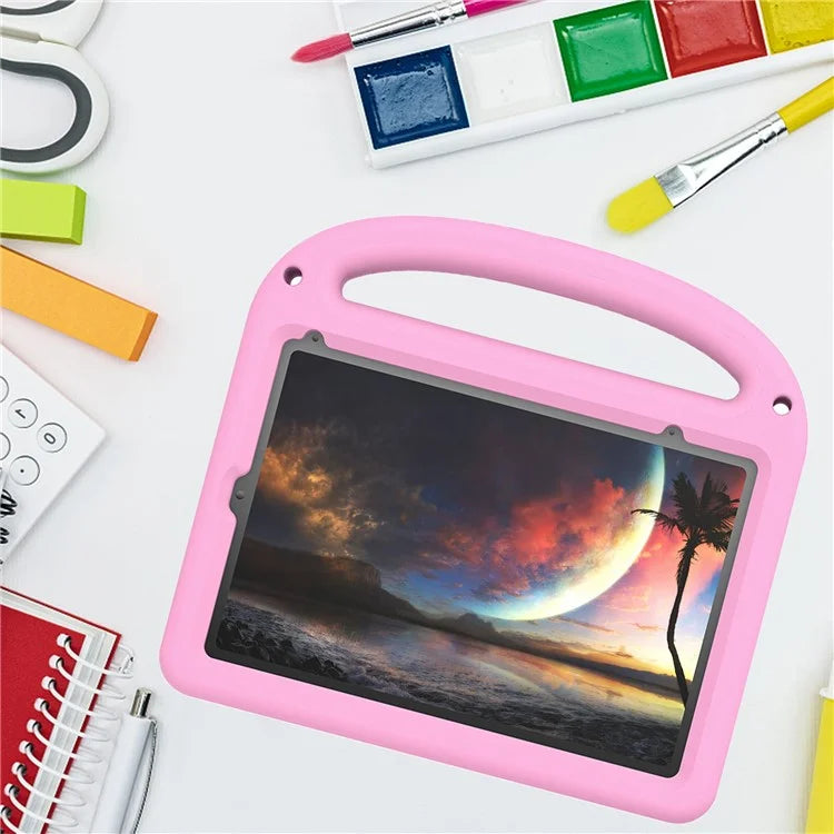 For iPad mini (2021) Case Cartoon Design Shockproof EVA+PC Tablet Cover with Kickstand, Strap
