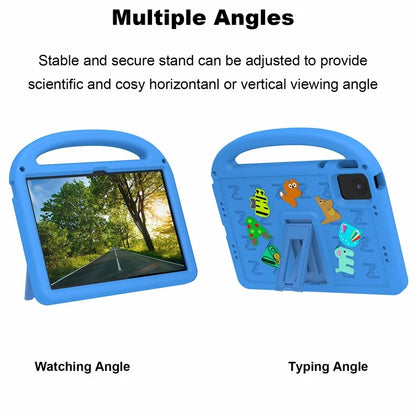 For Lenovo Tab M11 Kickstand Case Cartoon Design Anti-Drop EVA+PC Tablet Cover with Strap