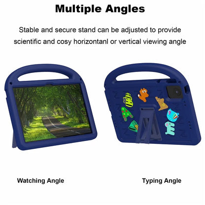 For Lenovo Tab M11 Kickstand Case Cartoon Design Anti-Drop EVA+PC Tablet Cover with Strap