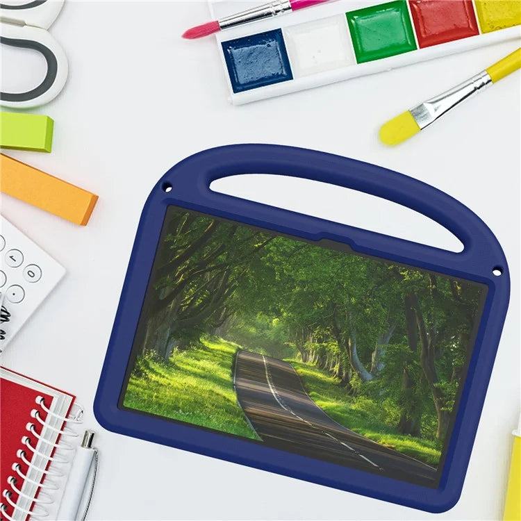 For Lenovo Tab M11 Kickstand Case Cartoon Design Anti-Drop EVA+PC Tablet Cover with Strap